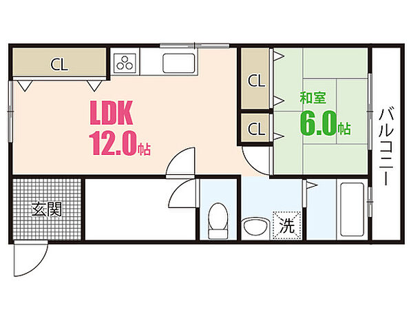 石本ビル 0404｜広島県広島市安佐南区八木7丁目(賃貸マンション1LDK・4階・36.00㎡)の写真 その2