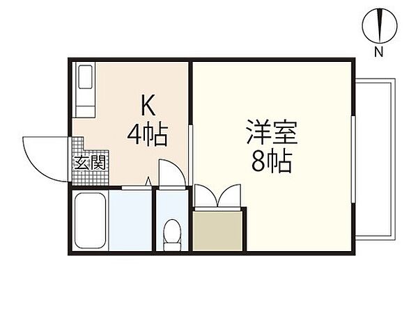 広島県広島市東区矢賀新町2丁目(賃貸マンション1K・1階・22.52㎡)の写真 その2