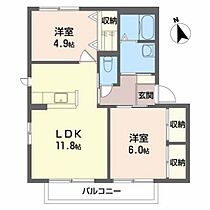 広島県廿日市市大野鳴川（賃貸アパート2LDK・1階・54.07㎡） その2