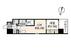 広島県広島市南区比治山町（賃貸マンション1LDK・2階・32.01㎡） その2