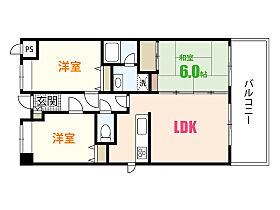 SS八木ハイツ  ｜ 広島県広島市安佐南区八木5丁目（賃貸マンション3LDK・6階・67.00㎡） その2