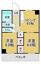 広島県広島市東区光町2丁目（賃貸マンション2LDK・5階・46.00㎡） その2