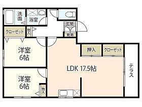 広島県広島市西区己斐上1丁目（賃貸アパート2LDK・1階・65.00㎡） その2