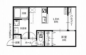 SOLARE GION  ｜ 広島県広島市安佐南区祇園6丁目（賃貸アパート1LDK・2階・30.67㎡） その2