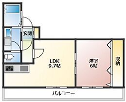 広島県広島市西区福島町1丁目（賃貸マンション1LDK・2階・32.40㎡） その2