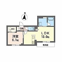 イムーブルII  ｜ 広島県広島市安佐南区山本3丁目（賃貸マンション1LDK・1階・45.55㎡） その1