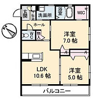 グランマスト春日野通り　Ｃ棟  ｜ 広島県広島市安佐南区山本4丁目（賃貸アパート2LDK・2階・56.70㎡） その2