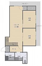 広島県広島市中区富士見町（賃貸マンション2LDK・3階・62.00㎡） その2