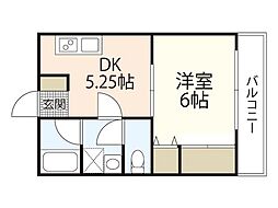 間取図画像 1DK
