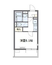 レオネクストＭ＆Ｈ　II 4階1Kの間取り