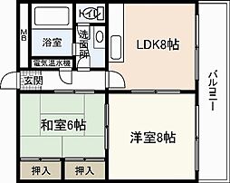 間取図画像 2DK