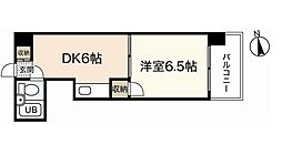 パティシェール吉川 6階1DKの間取り
