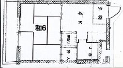 大須ハイツ 1階1Kの間取り
