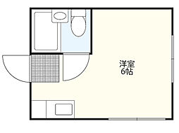 プリンスマンション ワンルームの間取図画像