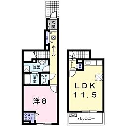 メゾン・ボヌール 1LDKの間取図画像