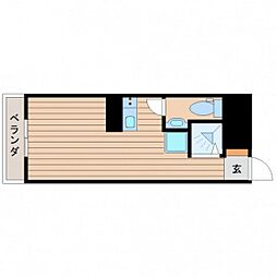 京急西広島マンション ワンルームの間取図画像