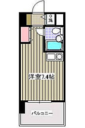 朝日プラザアムネット天満町 ワンルームの間取図画像