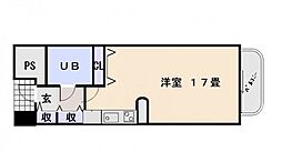 和光若草レジデンス ワンルームの間取図画像