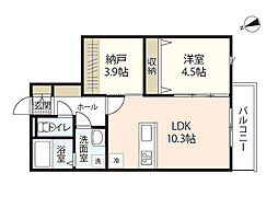 RESIDENCE KOJIMA 1SLDKの間取図画像