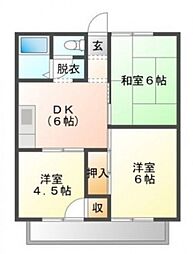 アークヒル晴海 3DKの間取図画像