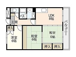 プラザMAC 3LDKの間取図画像
