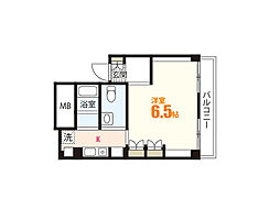 K'sB祇園 ワンルームの間取図画像