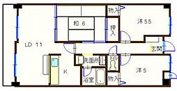 シャルム神田 3LDKの間取図画像