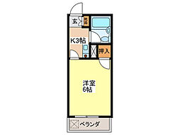 山口ビル 1Kの間取図画像
