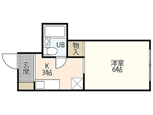 サンパーク高須 ｜広島県広島市西区高須1丁目(賃貸マンション1K・3階・18.00㎡)の写真 その2