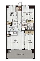 アルファステイツ西原 1005 ｜ 広島県広島市安佐南区西原2丁目（賃貸マンション3LDK・10階・70.58㎡） その2