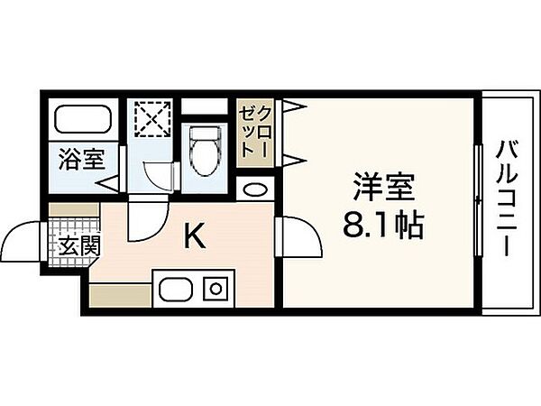 カサグランデII ｜広島県広島市安佐南区大町東1丁目(賃貸マンション1K・2階・28.00㎡)の写真 その2