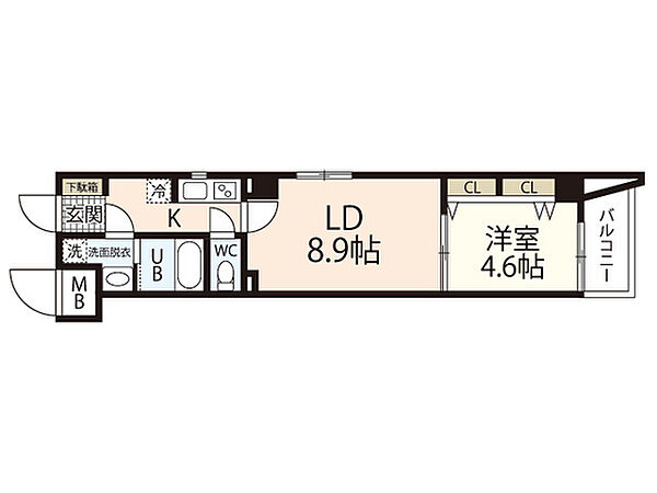 LIFEMENT_K段原 ｜広島県広島市南区段原3丁目(賃貸マンション1LDK・4階・37.56㎡)の写真 その2