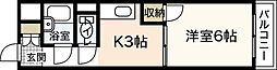 ビバブル長束 1階1Kの間取り