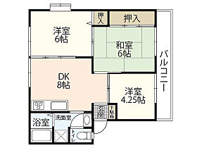 グリーンバレー田方　A棟  ｜ 広島県広島市西区田方1丁目（賃貸アパート3LDK・2階・52.66㎡） その2