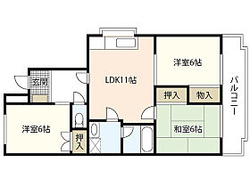 カネオハイツ  ｜ 広島県広島市西区井口台2丁目（賃貸マンション3LDK・4階・66.36㎡） その2