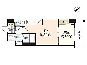 広島県広島市中区河原町（賃貸マンション1LDK・7階・29.41㎡） その2