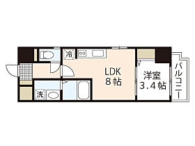 広島県広島市中区幟町（賃貸マンション1LDK・4階・29.63㎡） その2