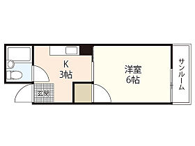 広島県広島市中区舟入中町（賃貸マンション1K・2階・18.80㎡） その2