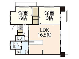 サニーロード大町駅前  ｜ 広島県広島市安佐南区大町東3丁目（賃貸マンション2LDK・2階・63.03㎡） その2