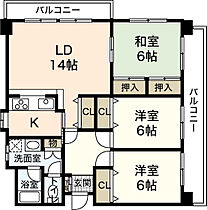 広島県広島市中区鶴見町（賃貸マンション3LDK・4階・83.30㎡） その2