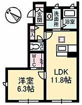 ジョイコート  ｜ 広島県広島市西区己斐本町3丁目（賃貸アパート1LDK・1階・44.53㎡） その2