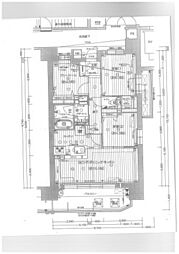 プレサンスロジェ広島駅南ザ・タワー 9階3LDKの間取り