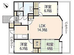 間取図画像 3LDK
