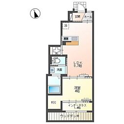 パーチェ 1LDKの間取図画像