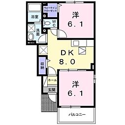 間取図画像 2DK