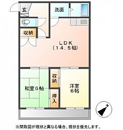 コーポ中仙道 3DKの間取図画像