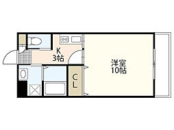 アプレシオ大町東 1Kの間取図画像