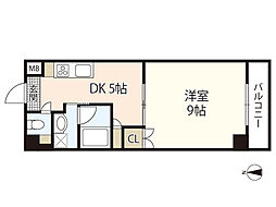 段原ヤマガタビル 1Kの間取図画像