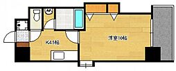 アベニュー牛田新町 1DKの間取図画像