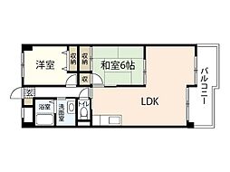 フレア21 2LDKの間取図画像
